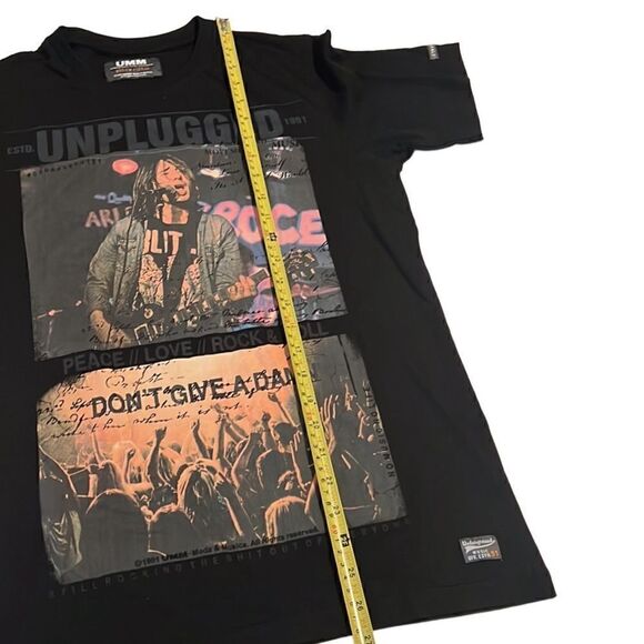 UMM Black Unplugged Short Sleeve Cotton Tee Shirt Unisex Size M - Picture 8 of 11